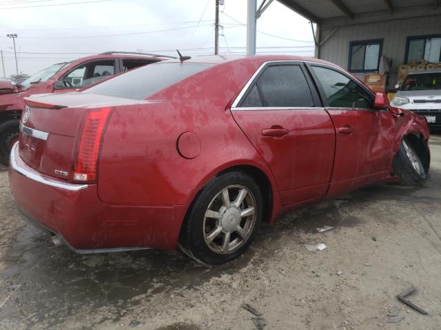 1G6DR57V980190658 - 2008 CADILLAC CTS HI FEATURE V6 RED photo 3