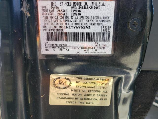 1LNLM81W1TY696243 - 1996 LINCOLN TOWN CAR EXECUTIVE BLACK photo 12