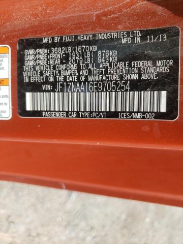 JF1ZNAA16E9705254 - 2014 TOYOTA SCION FR-S ნარინჯისფერი ფოტო 12