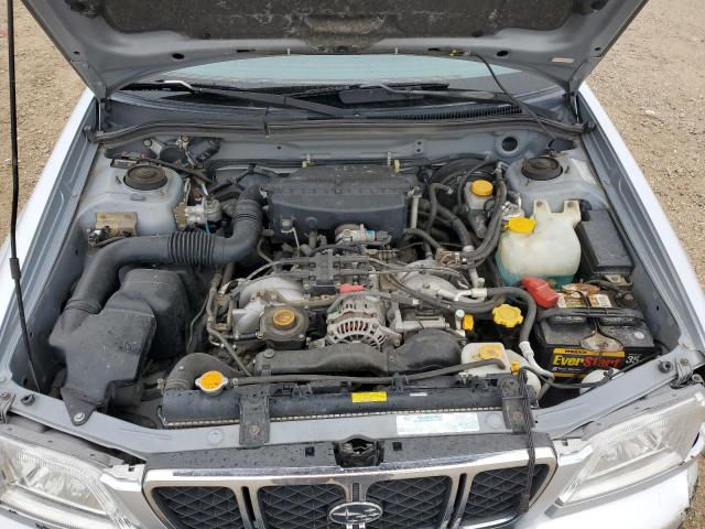 JF1SF65682H704450 - 2002 SUBARU FORESTER S SILVER photo 12