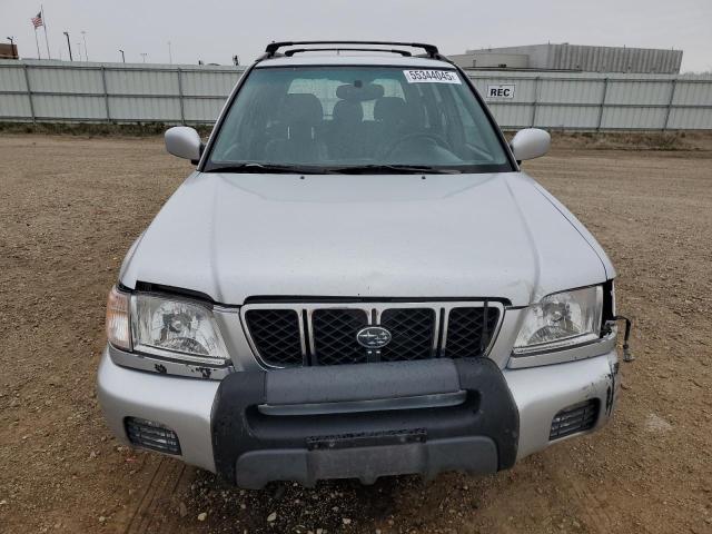 JF1SF65682H704450 - 2002 SUBARU FORESTER S SILVER photo 5