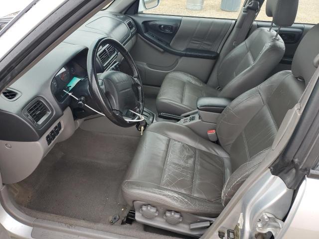 JF1SF65682H704450 - 2002 SUBARU FORESTER S SILVER photo 7
