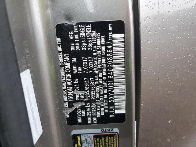 5XYZUDLB4DG088647 - 2013 HYUNDAI SANTA FE S 灰色 照片 13