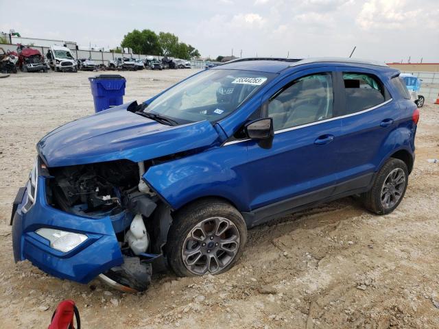 MAJ6S3KL5KC299392 - 2019 FORD ECOSPORT TITANIUM BLUE photo 1