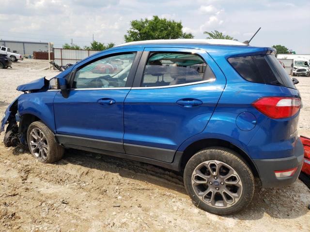 MAJ6S3KL5KC299392 - 2019 FORD ECOSPORT TITANIUM BLUE photo 2