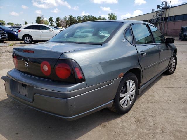 2G1WF55E249254274 - 2004 CHEVROLET IMPALA GRAY photo 4