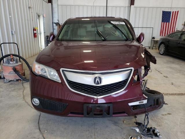 5J8TB3H30FL005375 - 2015 ACURA RDX BURGUNDY photo 5