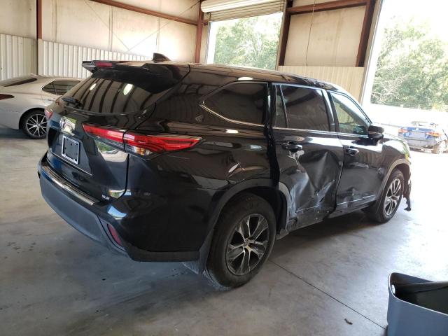 5TDGZRAH8LS509624 - 2020 TOYOTA HIGHLANDER XLE BLACK photo 3