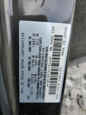 JM1BM1M37E1184460 - 2014 MAZDA 3 GRAND TOURING BROWN photo 12