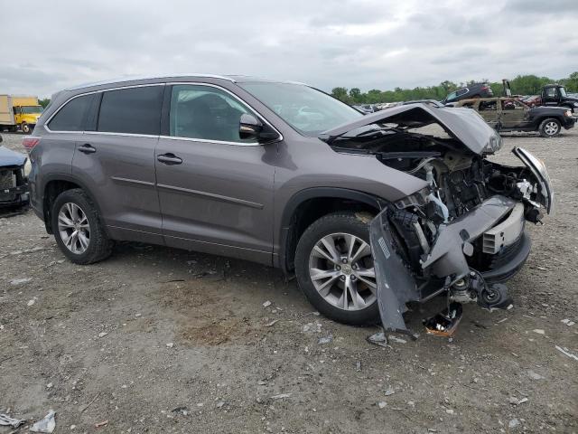 5TDJKRFH4FS211093 - 2015 TOYOTA HIGHLANDER XLE GRAY photo 4