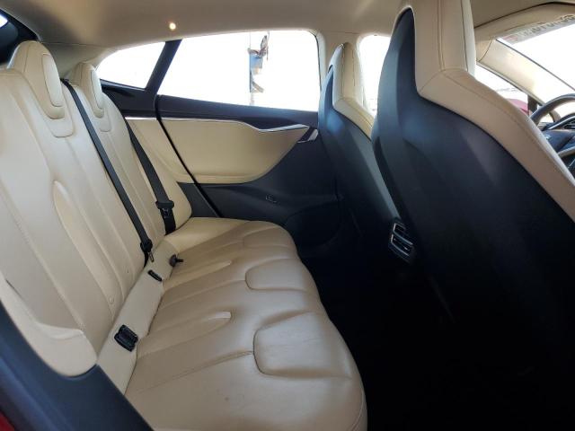 5YJSA1CN6DFP22275 - 2013 TESLA MODEL S RED photo 10