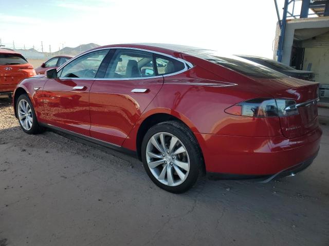 5YJSA1CN6DFP22275 - 2013 TESLA MODEL S RED photo 2