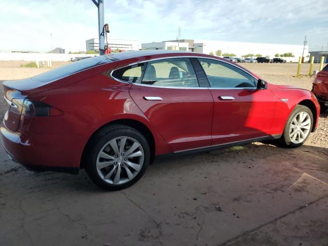 5YJSA1CN6DFP22275 - 2013 TESLA MODEL S RED photo 3