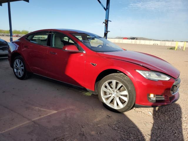 5YJSA1CN6DFP22275 - 2013 TESLA MODEL S RED photo 4