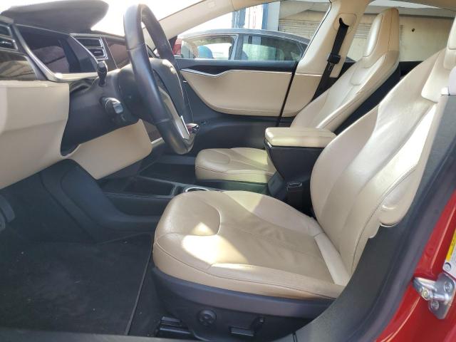 5YJSA1CN6DFP22275 - 2013 TESLA MODEL S RED photo 7