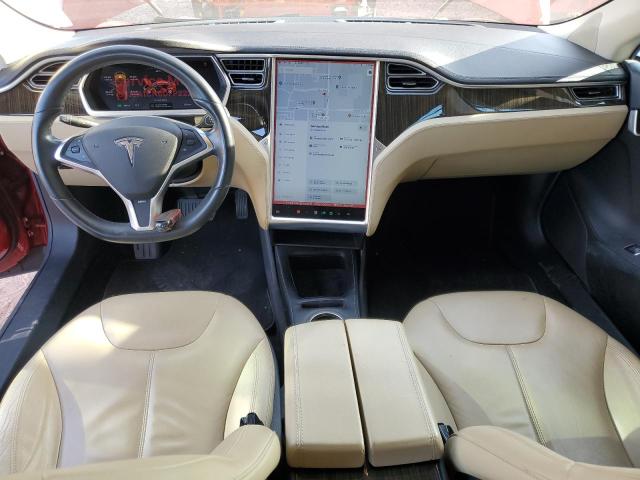 5YJSA1CN6DFP22275 - 2013 TESLA MODEL S RED photo 8