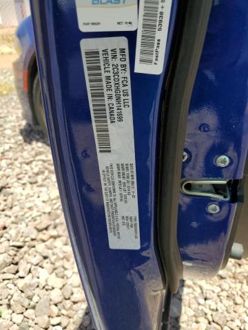 2C3CDXHG0NH141699 - 2022 DODGE CHARGER GT BLUE photo 12