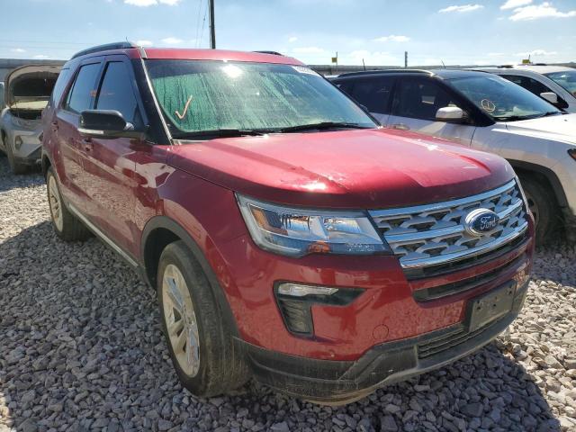 1FM5K8D88JGC32235 - 2018 FORD EXPLORER XLT MAROON photo 1