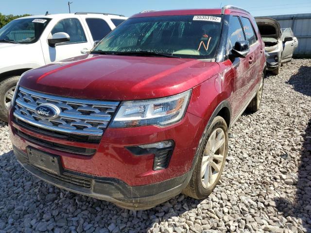 1FM5K8D88JGC32235 - 2018 FORD EXPLORER XLT MAROON photo 2