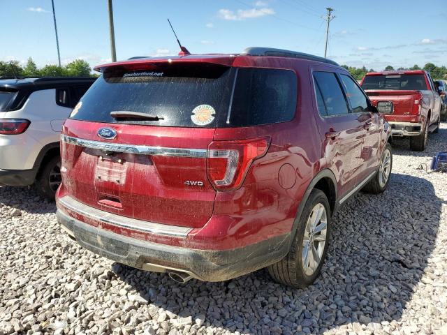 1FM5K8D88JGC32235 - 2018 FORD EXPLORER XLT MAROON photo 4
