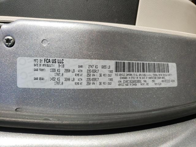 2C4RC1BG3KR539591 - 2019 CHRYSLER PACIFICA TOURING L Gümüş foto 14