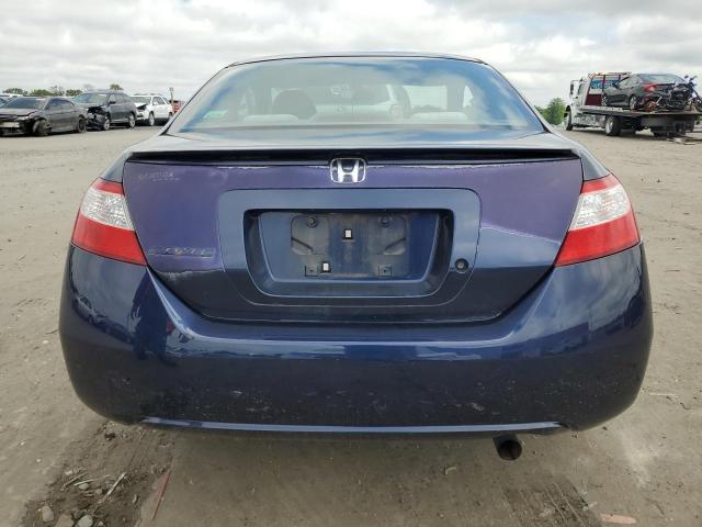 2HGFG12668H537719 - 2008 HONDA CIVIC LX BLUE photo 6