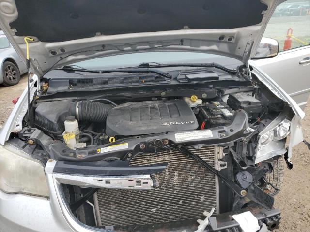 2C4RC1CG1CR383678 - 2012 CHRYSLER TOWN & COU TOURING L SILVER photo 11