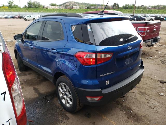MAJ6S3GL0LC335726 - 2020 FORD ECOSPORT SE Mavi foto 2