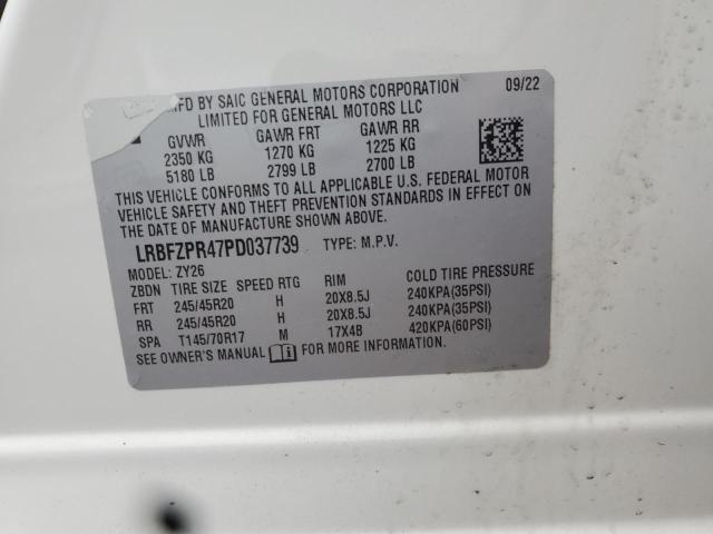 LRBFZPR47PD037739 - 2023 BUICK ENVISION ESSENCE Beyaz fotoğraf 12