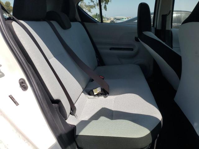 JTDKDTB33C1020280 - 2012 TOYOTA PRIUS C WHITE photo 10