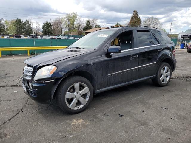 4JGBB8GB9BA701931 - 2011 MERCEDES-BENZ ML 350 4MATIC BLACK photo 1