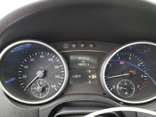 4JGBB8GB9BA701931 - 2011 MERCEDES-BENZ ML 350 4MATIC BLACK photo 9