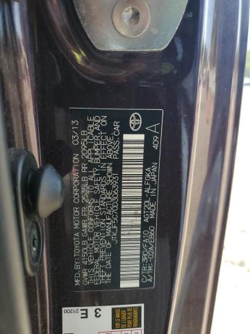 JTKJF5C70D3063931 - 2013 TOYOTA SCION TC 栗色 照片 12