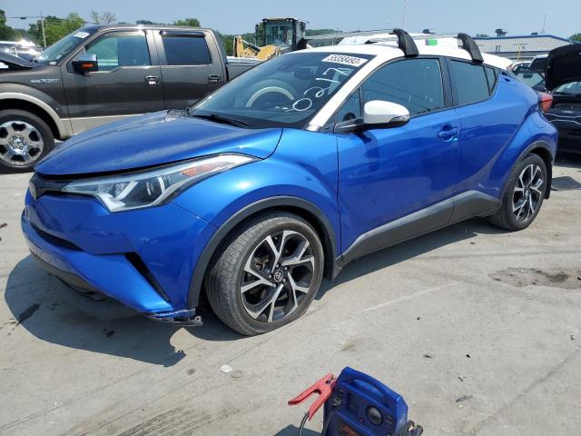 NMTKHMBX2JR020217 - 2018 TOYOTA C-HR XLE BLUE photo 1