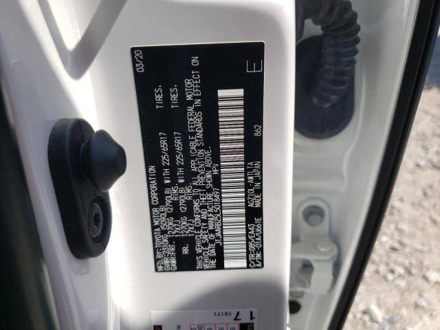 JTJAARBZ5L5018497 - 2020 LEXUS NX 300 BASE Beyaz fotoğraf 12