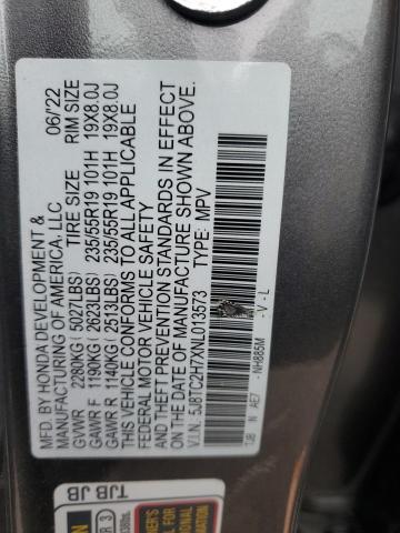 5J8TC2H7XNL013573 - 2022 ACURA RDX ADVANCE GRAY photo 13