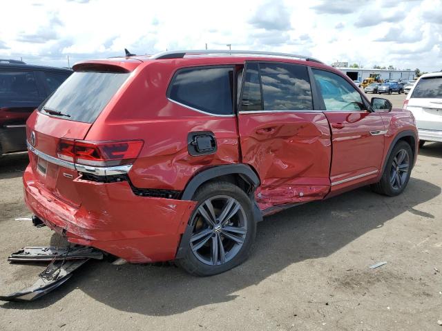 1V2AR2CA8NC500275 - 2022 VOLKSWAGEN ATLAS SEL R-LINE MAROON photo 3