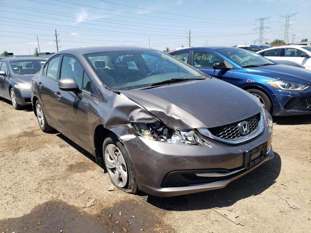 19XFB2F50DE061591 - 2013 HONDA CIVIC LX GRAY photo 4