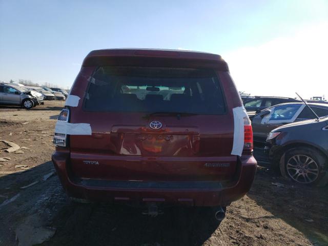 JTEBU14R98K021971 - 2008 TOYOTA 4RUNNER SR5 BURGUNDY photo 6