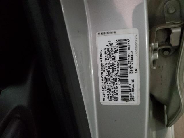 2T1KR32E53C038200 - 2003 TOYOTA COROLLA MA XR SILVER photo 12