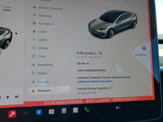 5YJ3E1EA6JF060812 - 2018 TESLA MODEL 3 SILVER photo 9