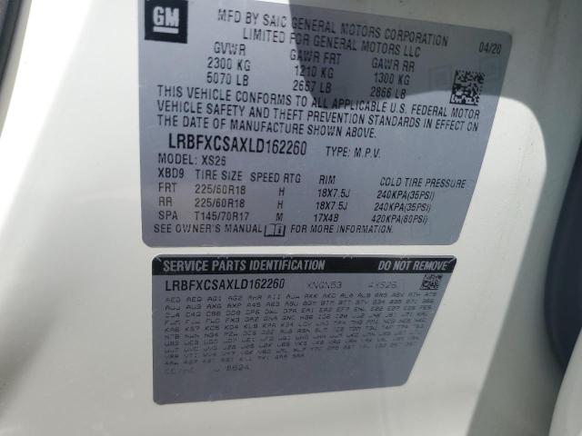 LRBFXCSAXLD162260 - 2020 BUICK ENVISION ESSENCE Ağ foto 14