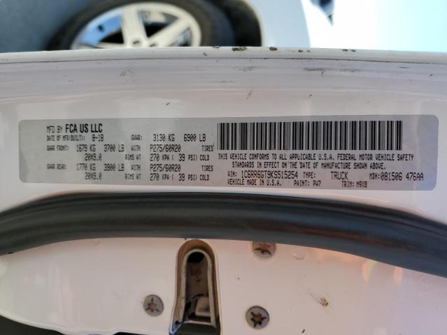 1C6RR6GT9KS515254 - 2019 RAM 1500 CLASS SLT 白色 照片 13
