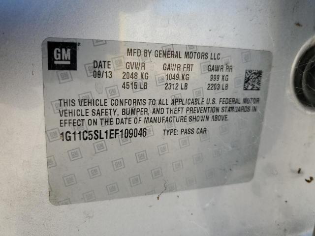 1G11C5SL1EF109046 - 2014 CHEVROLET MALIBU 1LT SILVER photo 13