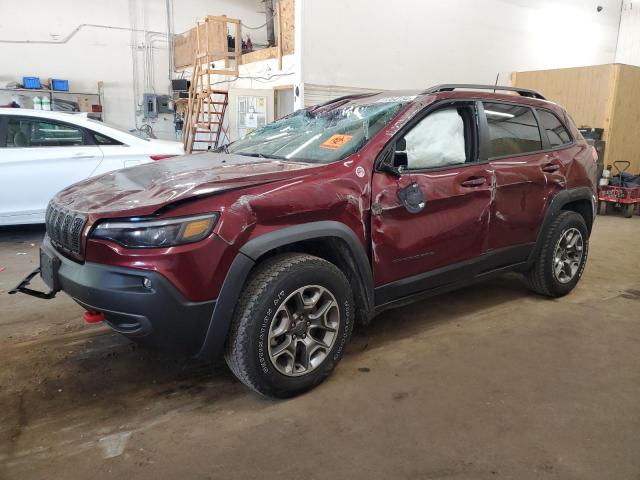 1C4PJMBX6MD162873 - 2021 JEEP CHEROKEE TRAILHAWK MAROON photo 1