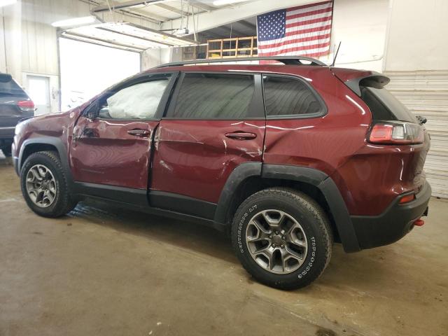 1C4PJMBX6MD162873 - 2021 JEEP CHEROKEE TRAILHAWK MAROON photo 2