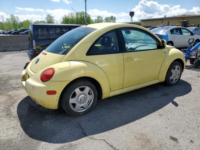 3VWCC21C8XM447978 - 1999 VOLKSWAGEN NEW BEETLE GLS 黄色 照片 3