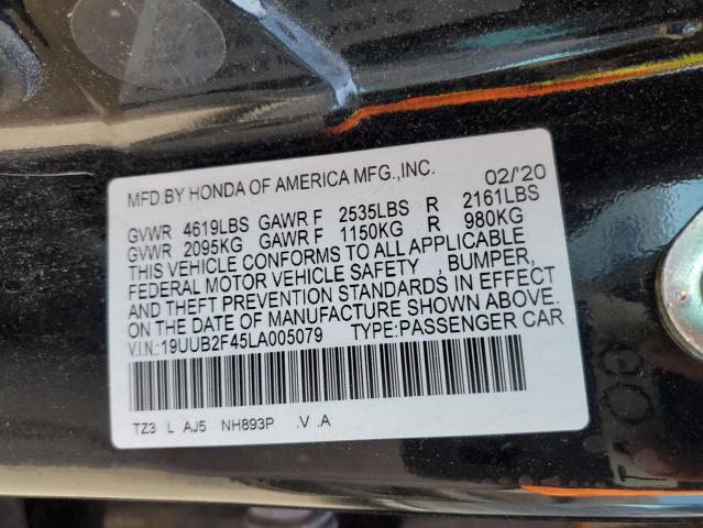 19UUB2F45LA005079 - 2020 ACURA TLX TECHNOLOGY 石墨色 照片 12