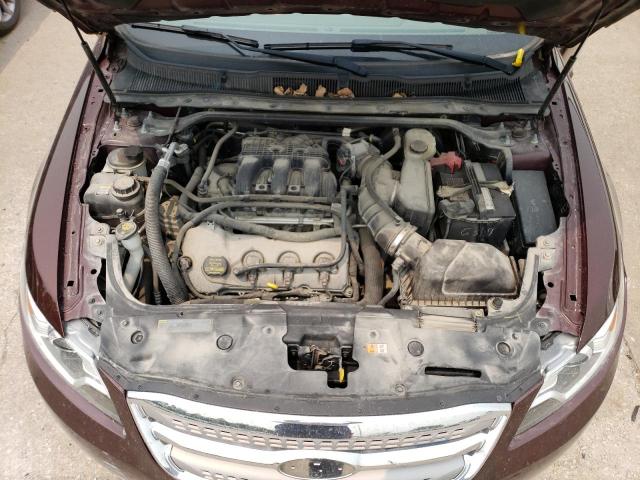 1FAHP2EW1CG119488 - 2012 FORD TAURUS SEL BURGUNDY photo 11