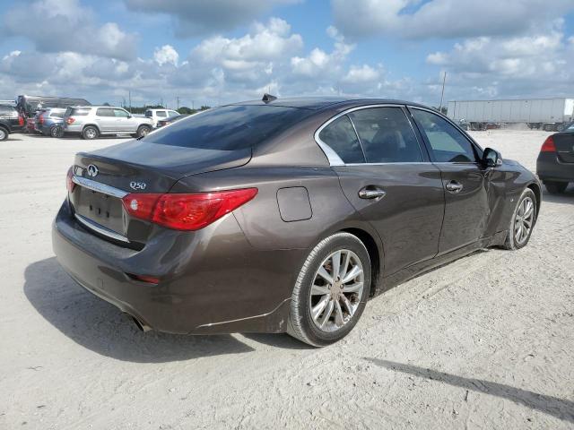 JN1BV7AP1FM340230 - 2015 INFINITI Q50 BASE BROWN photo 3